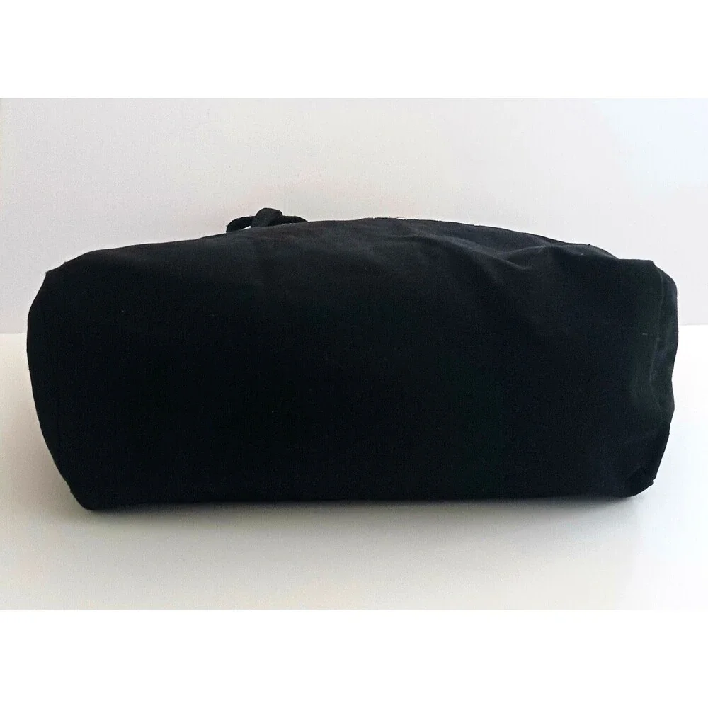 Rae Dunn "FARMER'S MARKET" Large Blk Canvas Tote Bag, Reusable, Grocery Shop - Picture 4 of 8